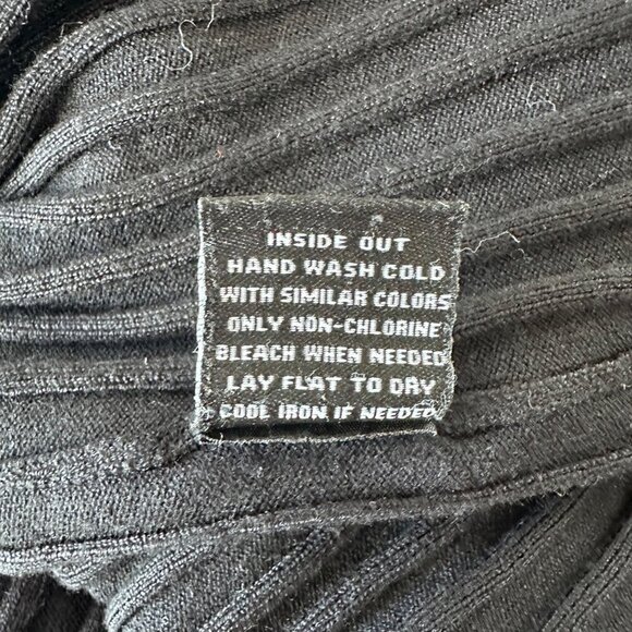 525 America Womens Rib Knit Scoop Neck Sleeveless Stretchy Dress Size M Black - Picture 9 of 13